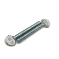 #6-32 X 1/4 THUMB SCREW WITH CAP 18-8 STAINLESS STEEL WITH VIBRATITE PATCH