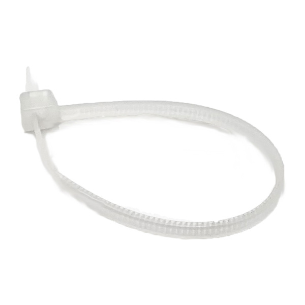 157689 6? BEADED CABLE TIE 30 LBS NYLON NATURAL