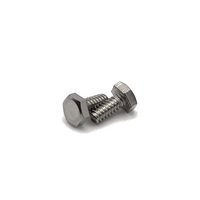 150620 #10-32 X 1/2 TRIMMED HEX HEAD M/S 18-8 STAINLESS STEEL WITH PATCH