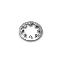 146854 M4 INT TOOTH LOCK WASHER STEEL ZINC CLEAR